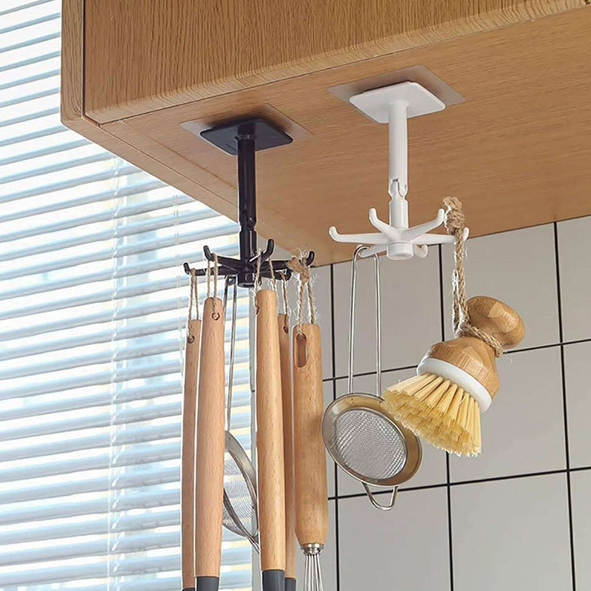 Minimalist 360° Swivel Folding Hook – Heavy-Duty Self-Adhesive Wall Rack - Mr Urban Choices
