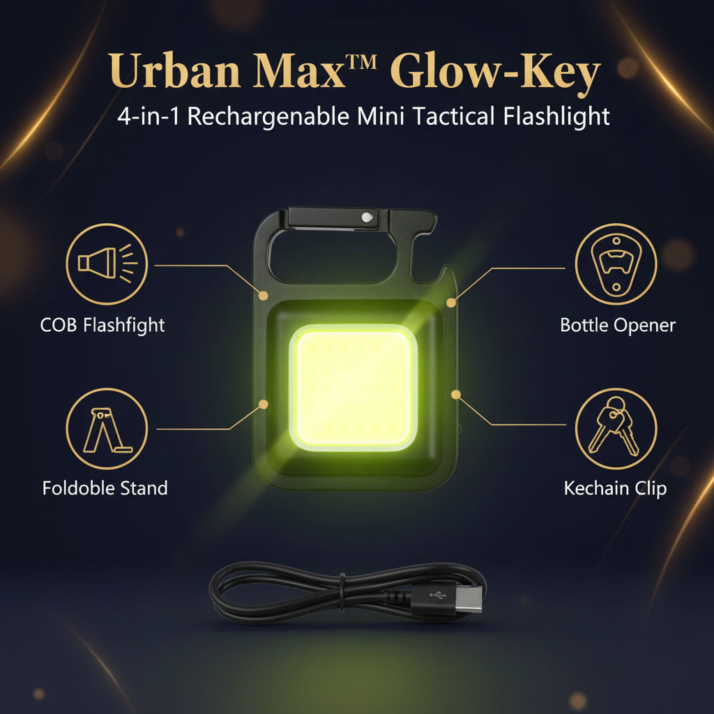 4035 Rechargeable Keychain Mini Flashlight With 4 Light Modesultralight Portable Pocket Light With Folding Bracket Bottle Opener And Magnet Base For Camping Walking
