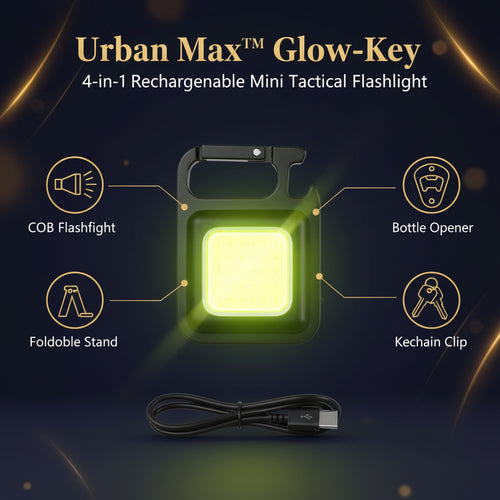 4035 Rechargeable Keychain Mini Flashlight With 4 Light Modesultralight Portable Pocket Light With Folding Bracket Bottle Opener And Magnet Base For Camping Walking