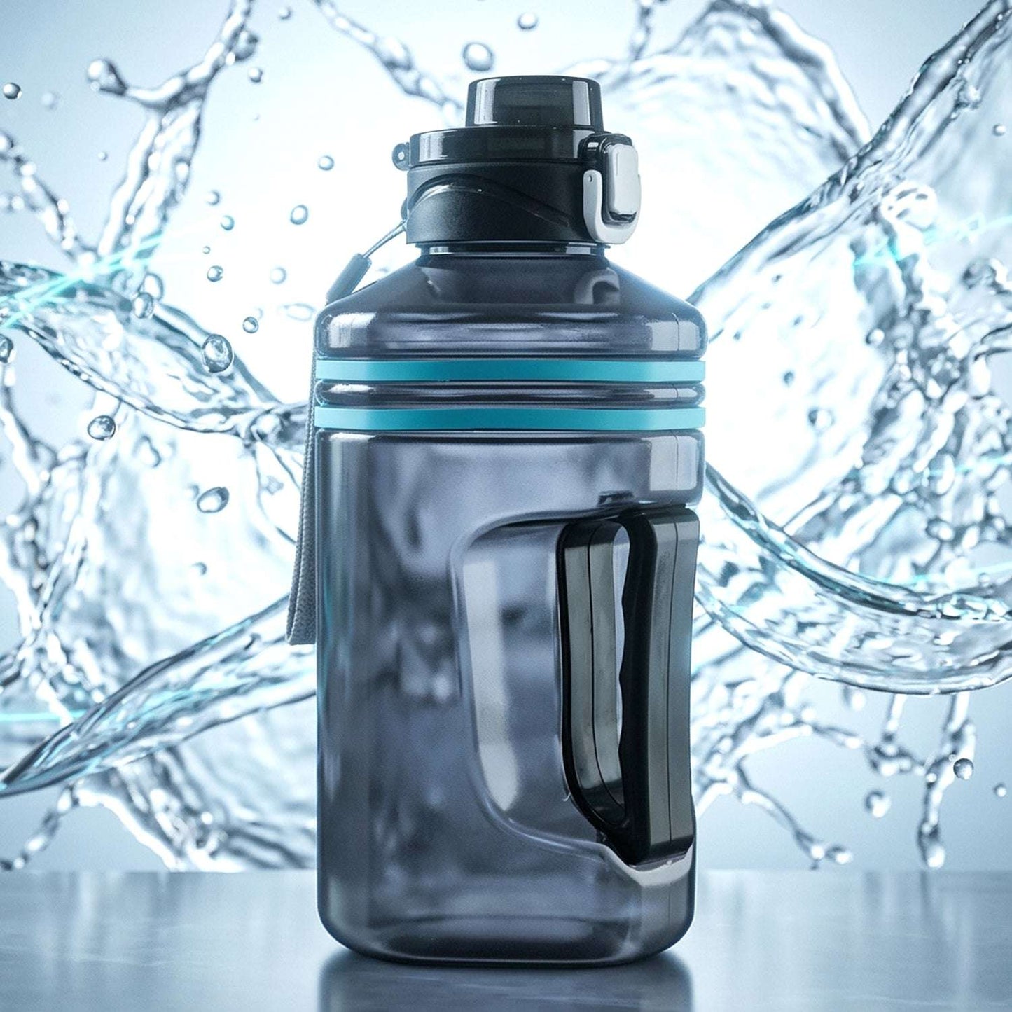 Urban Fit™ Aqua-Square – 1500ml Premium Gallon Water Bottle with Handle - Mr. Urban Choices