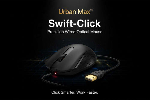 Urban Max™ Swift-Click – Precision Wired Optical Mouse - Mr. Urban Choices