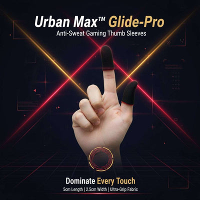 Urban Max™ Glide-Pro – Premium Anti-Sweat Gaming Thumb Sleeves