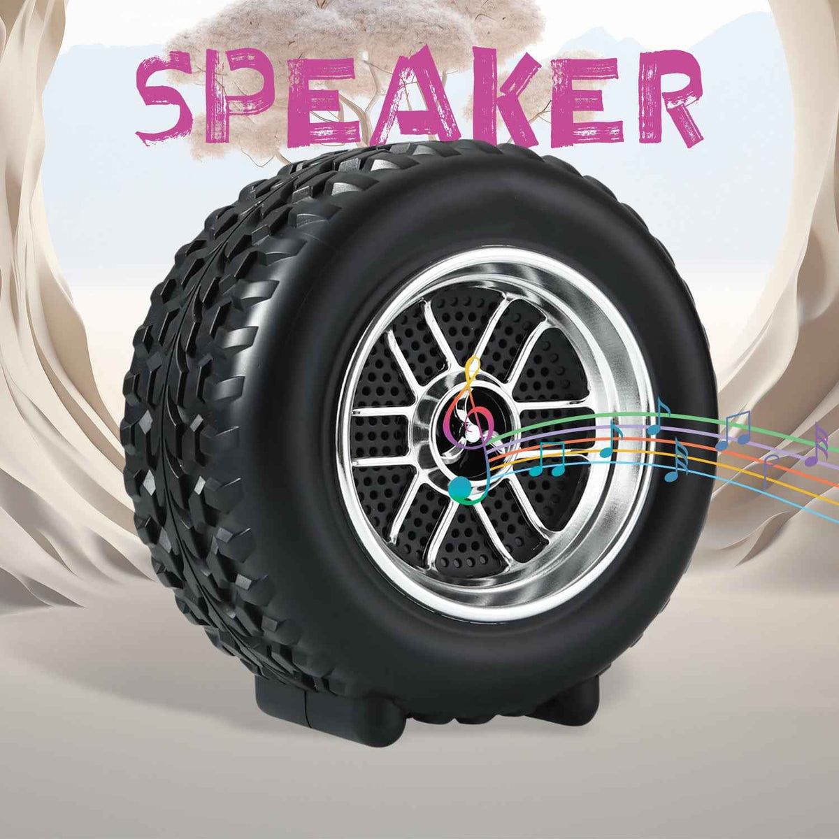 Urban Drift™ Wheel-Series Bluetooth Speaker – Portable High-Power Audio Tire - Mr Urban Choices