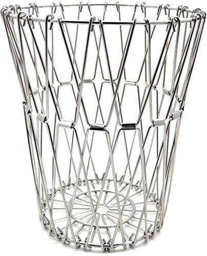 3040 Multipurpose Fruit Basket Stainless Steel Wire Bowl Foldable Basket For Vegetable Fruits Dining - Mr Urban Choices