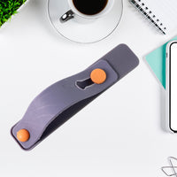 Dark Grey Phone Loop Finger Holder Phone Grip Straps Silicone Phone Finger Strap (1 Pc)