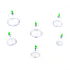 6614a Vacuum Cupping Set 6 Pcs Kit Pull Out A Vacuum Apparatus Therapy Relax Massagers Curve Suction Pumps
