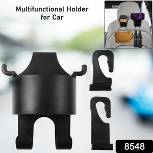 Urban Armor™ Road-Butler – 3-in-1 Car Backseat Organizer with Cup Holder & Phone Stand
