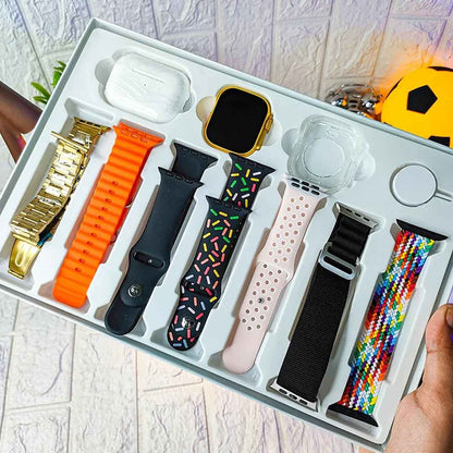 Urban Max™ 10-in-1 Elite Series – Smartwatch with 7 Designer Straps & Pro Earbuds - Mr Urban Choices