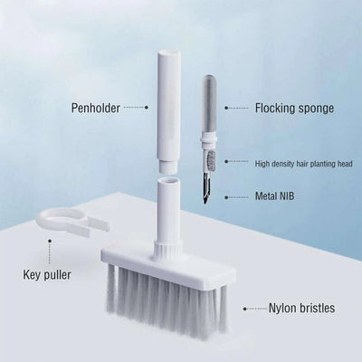 5in1 Multi-function Soft Dust Clean Bush For Computer Cleaning With Corner Gap Duster Keycap Puller Remover For Gamer Pc