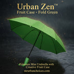 Green Stylish Banana Shaped Mini Foldable Umbrella