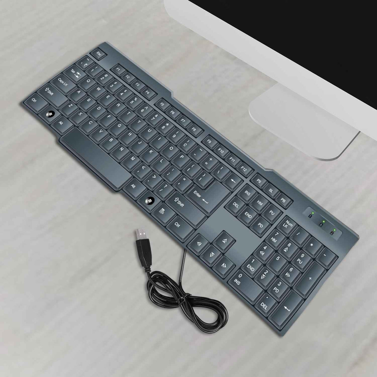 Urban Wired USB Keyboard 104 Keys - Ergonomic & Portable - Mr Urban Choices