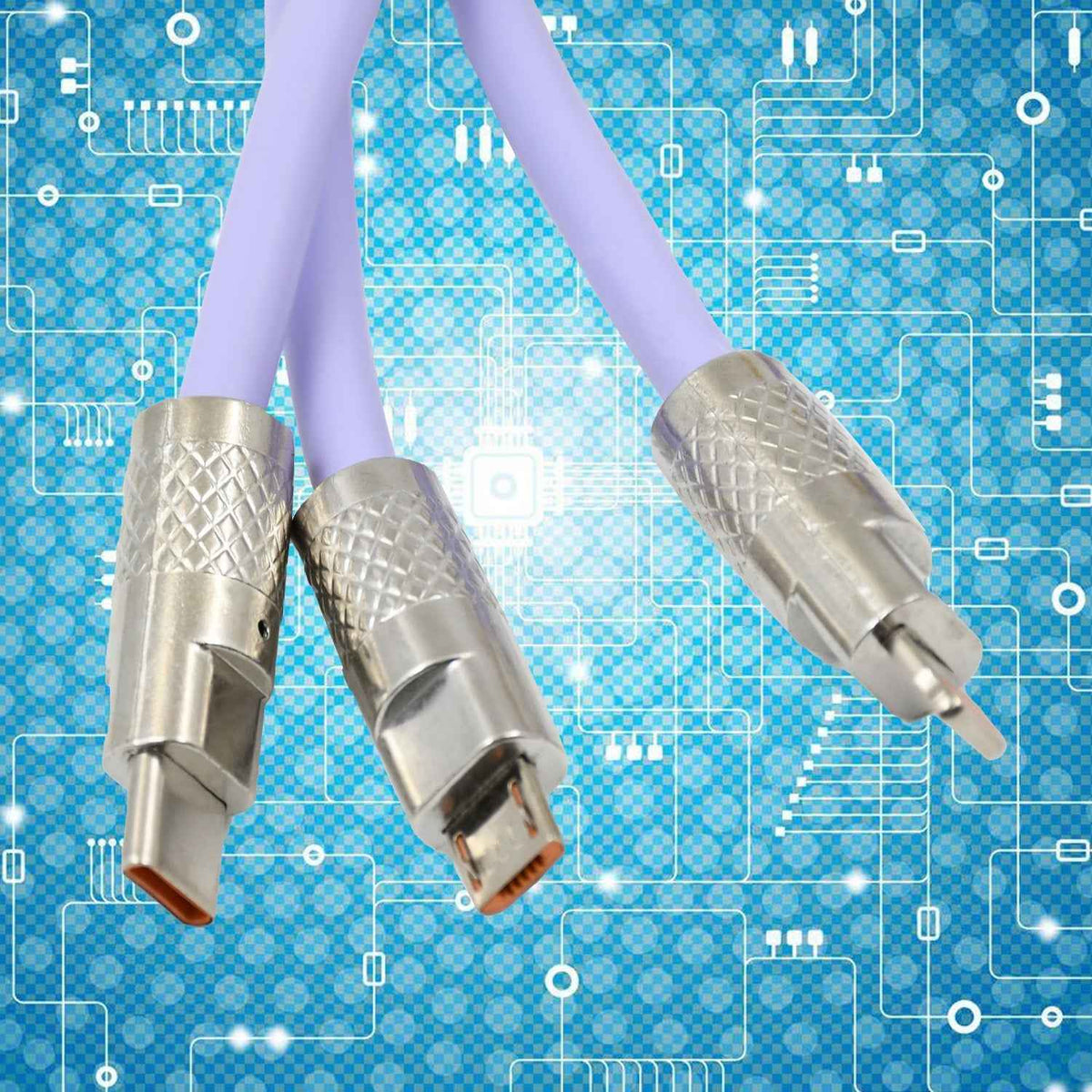 3-in-1 120W Fast Charging Cable – Type-C/Micro/iPhone - Mr Urban Choices