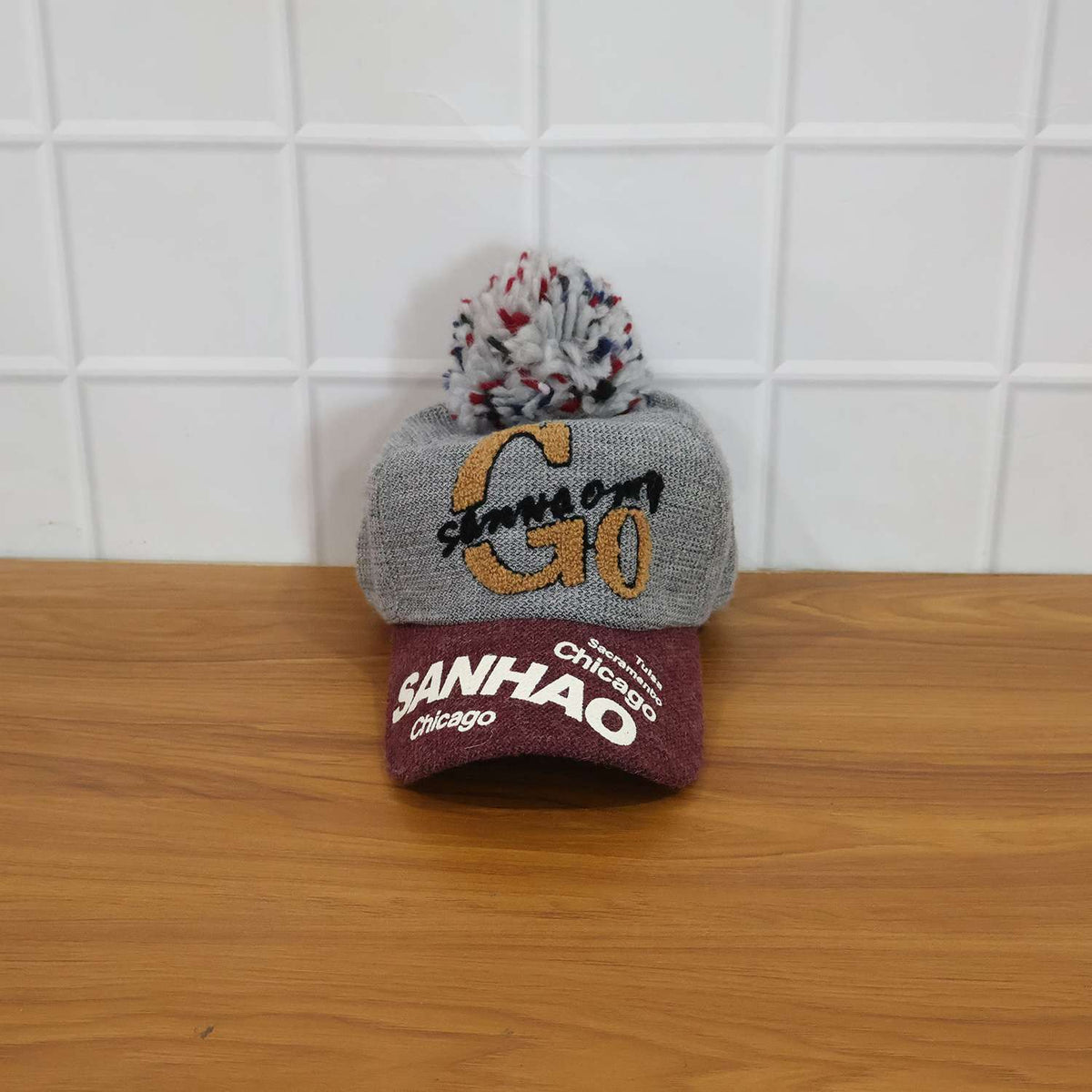 Trendy Winter Baseball Style Woolen Cap (1 Pc)
