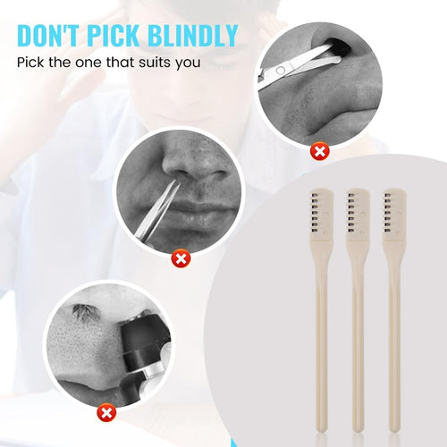 Nose Hair Removal Trimmer Nose Hair Remover Razor Kit Blade (3 Pcs Set) - Mr. Urban Choices