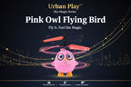 Flying Bird Rc Toy With Led Amp Remote Control  Pink Owl Design (1 Set)