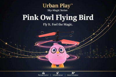 Urban Play™ Sky-Magic Series – Pink Owl Flying Bird with Remote Control