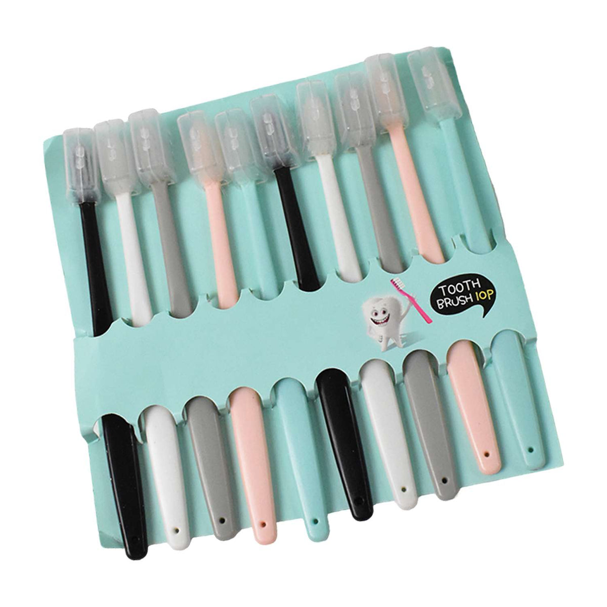 Kids Adults Ultra Soft-bristled Toothbrush With Cover (10 Pcs Set) - Mr Urban Choices