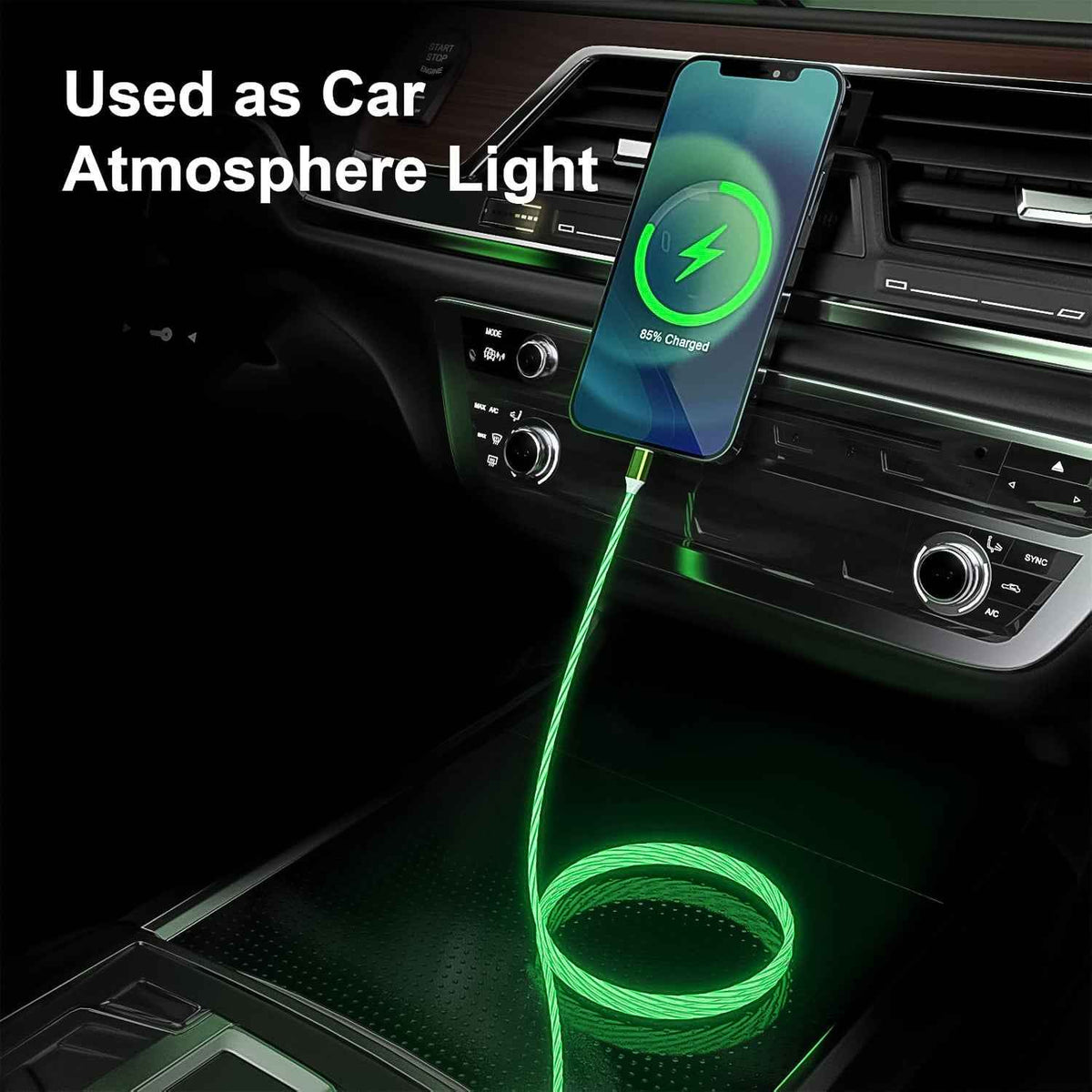 3-in-1 LED Fast Charging Cable with Multi Connectors - Mr Urban Choices