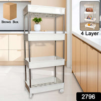 Urban Grid™ 4-Tier Kitchen Tower – Premium Multi-Layer Storage Rack for Modern Homes - Mr Urban Choices