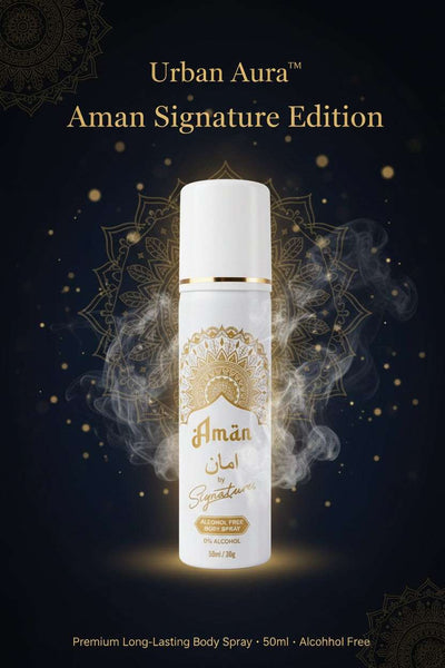 Urban Aura™ Aman Signature Edition – Premium Long-Lasting Body Spray (50ml) - Mr Urban Choices
