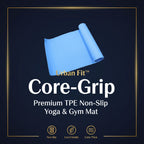 Premium Non-slip Yoga Mat For Home  Gym (1 Pc)