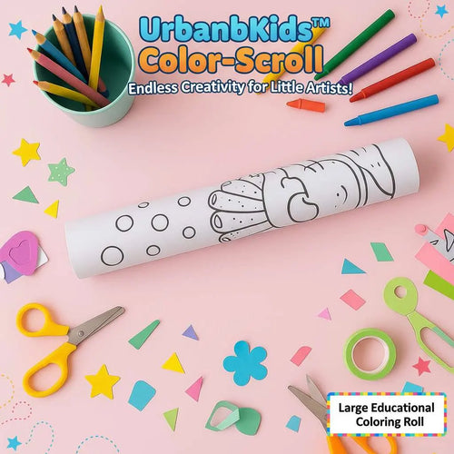 UrbanbKids™ Color-Scroll – Large Fun & Educational Coloring Roll - Mr Urban Choices