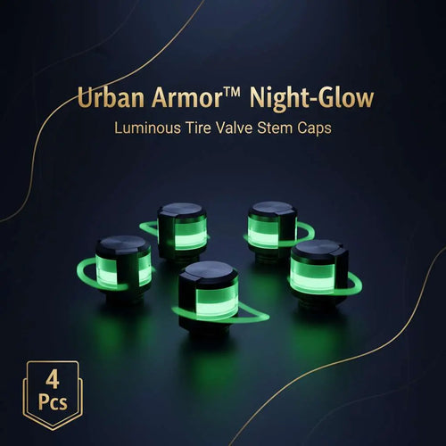 Urban Armor™ Night-Glow – Luminous Tire Valve Stem Caps (4 Pcs) - Mr Urban Choices
