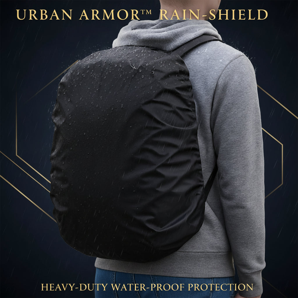4100 Heavy Waterproof Nylon Rain Coverdust Cover - Elastic Adjustable For Laptop Bags And Backpacks School Bag Waterproof Cover Dust Proof Backpack Laptop Bag Cover (1pc)