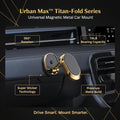 6102 360 Degree Rotating Magnetic Car Phone Holder  Metal Folding Car Phone Holder  New Alloy Folding Magnetic Car Phone Holder (Pack Of 1)