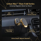 6102 360 Degree Rotating Magnetic Car Phone Holder  Metal Folding Car Phone Holder  New Alloy Folding Magnetic Car Phone Holder (Pack Of 1)