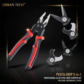 5 In 1 Wire Stripper Pliers Set Soft Grip Anti-slip Alloy Steel Cutting Gripping Stripping