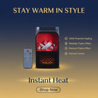 Portable Electric Fireplace Lamp Led Flame Heater (900w  1 Pc)