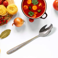 Urban Zen™ Royal-Gild – Textured Stainless Steel Spoons with Gold Plated Handles - Mr Urban Choices