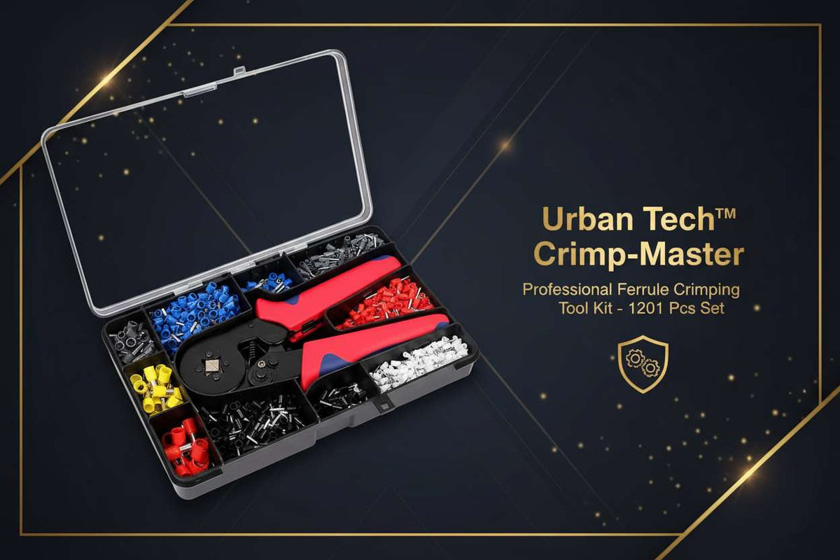 Urban Tech™ Crimp-Master – Professional Ferrule Crimping Tool Kit (1201 Pcs Set) - Mr Urban Choices