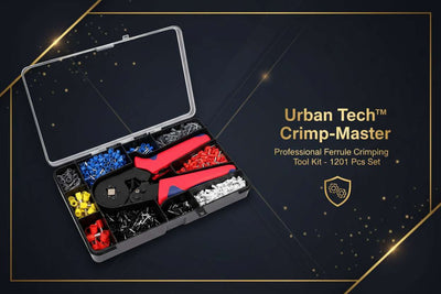 Urban Tech™ Crimp-Master – Professional Ferrule Crimping Tool Kit (1201 Pcs Set)