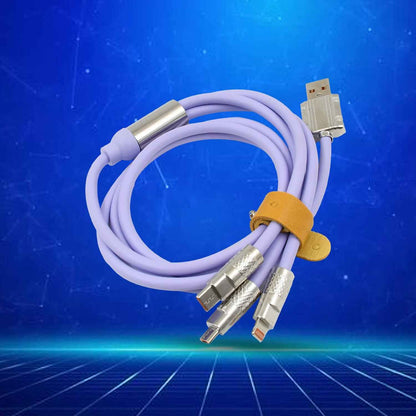 3-in-1 120W Fast Charging Cable – Type-C/Micro/iPhone - Mr Urban Choices