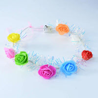 Led Flower Crown Headband  Multicolor Light-up (1 Pc)