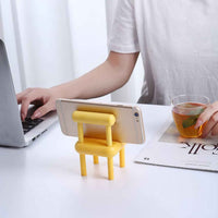 Mobile Phone Holder Mini Chair Cell Phone Stand Portable Smartphone Dock Cellphone Holder For Desktop Design Compatible With All Mobile Phones (1 Pc) - Mr Urban Choices