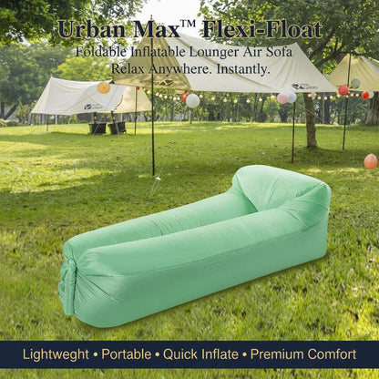 Urban Max™ Flexi-Float – Foldable Inflatable Lounger Air Sofa njoy comfortable relaxation anywhere with this foldable inflatable lounger air sofa designed for indoor and outdoor leis - Mr. Urban Choices