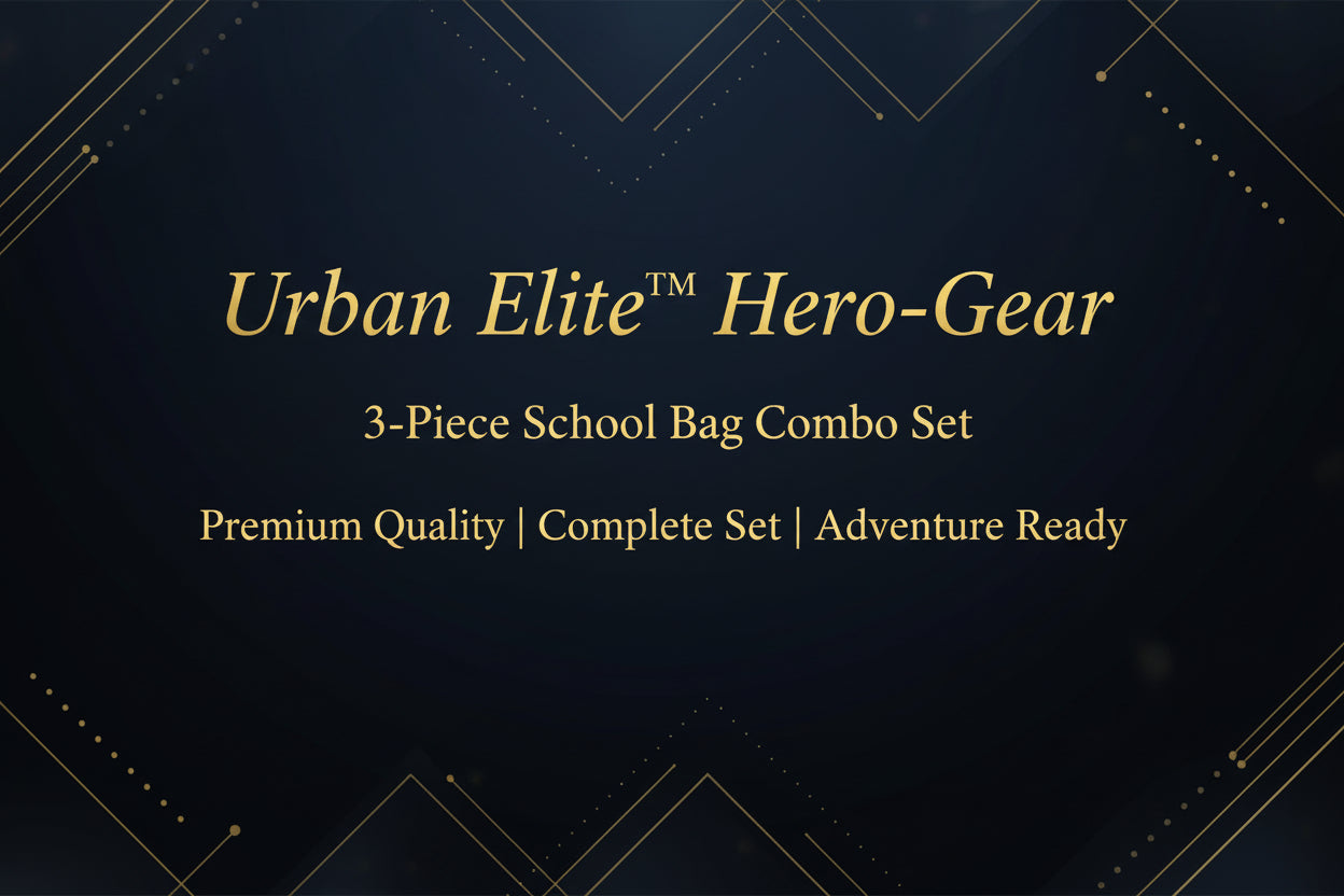 Cartoon Character School Bag Combo Set For Kids (3 Pc)