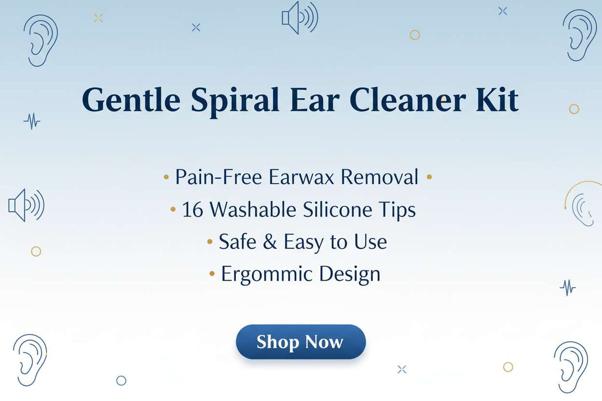 Gentle Spiral Ear Cleaner Kit – Pain-Free Earwax Removal Tool with Washable Silicone Tips - Mr Urban Choices
