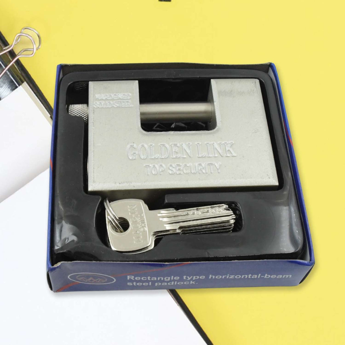 Urban Tech™ Armor-Lock – 94mm Heavy-Duty Stainless Steel Rectangular Padlock - Mr Urban Choices