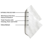 Refreshing Wet Wipes For Face  Facial Cleansing  Refreshing  Skin Hydration Soothing For Skin  Ph Balance  Alcohol Free  Nourishing With Fruit Extract  25 Wipes