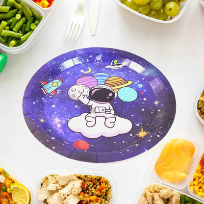 Round Plates Disposable Paper Plates Happy Birthday Gift (10 Pcs Set Mix Design) - Mr Urban Choices