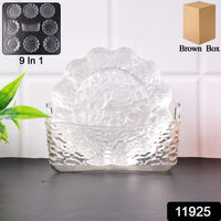 9 In 1 Plastic Bowl With Serving Tray Plates Set - Mr Urban Choices