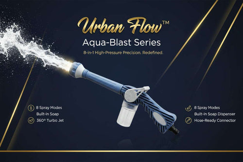 Urban Flow™ Aqua-Blast Series – Multi-Functional High-Pressure Jet Sprayer - Mr Urban Choices