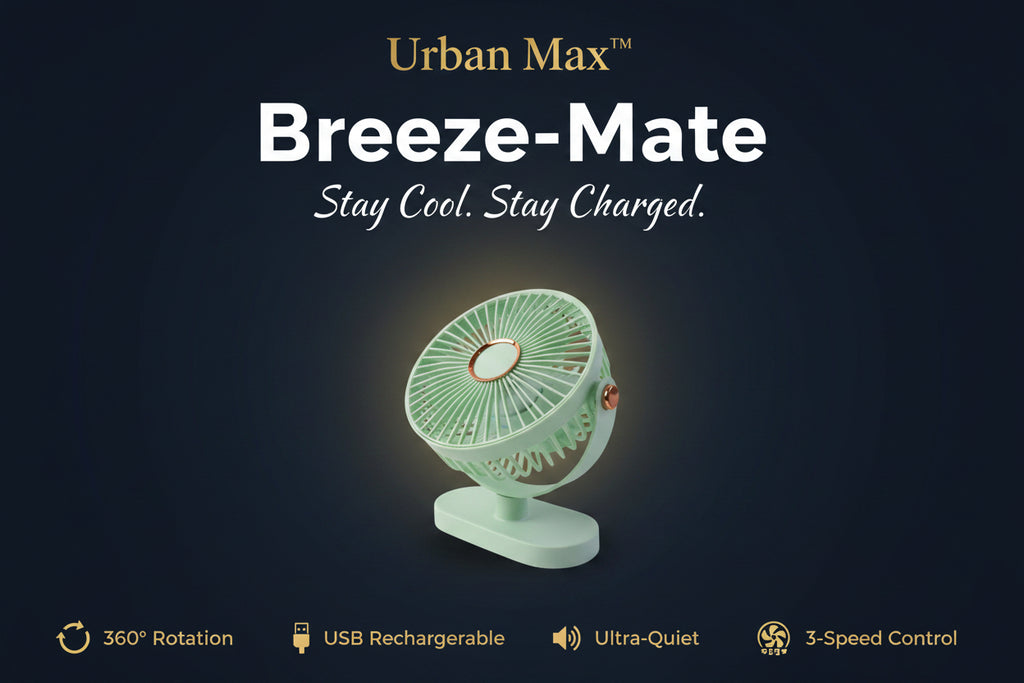 Portable Rechargeable Table Fan Compact Usb Desk Fan
