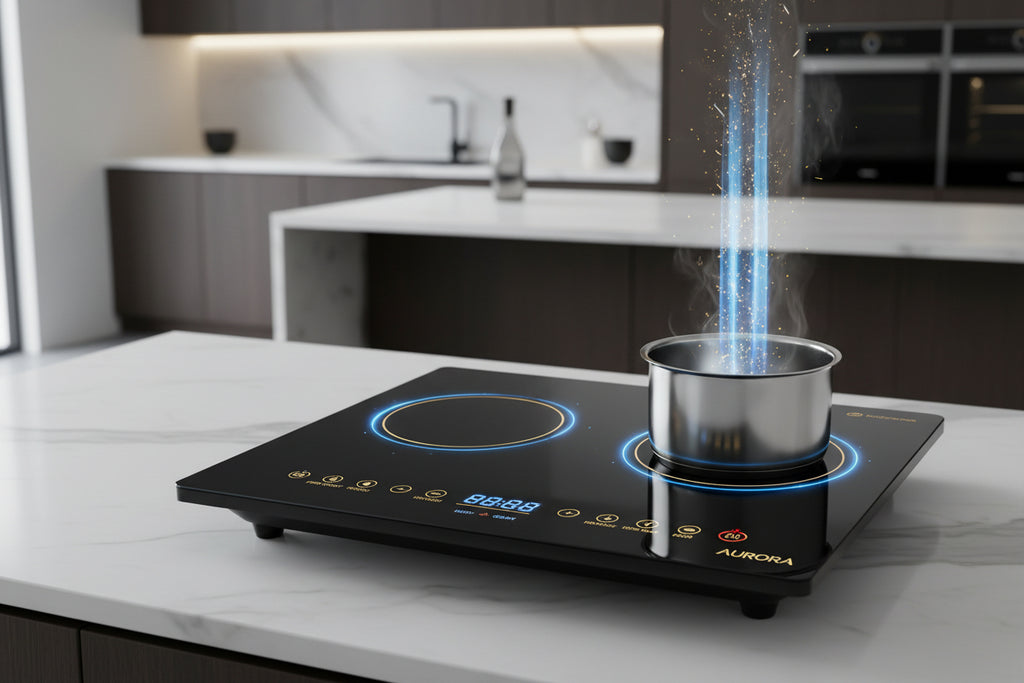 Orbit Digital Induction Cooker - 200Fast-Heating 2000W Induction Cooker – Energy Efficient Touch Control Glass Stove0w