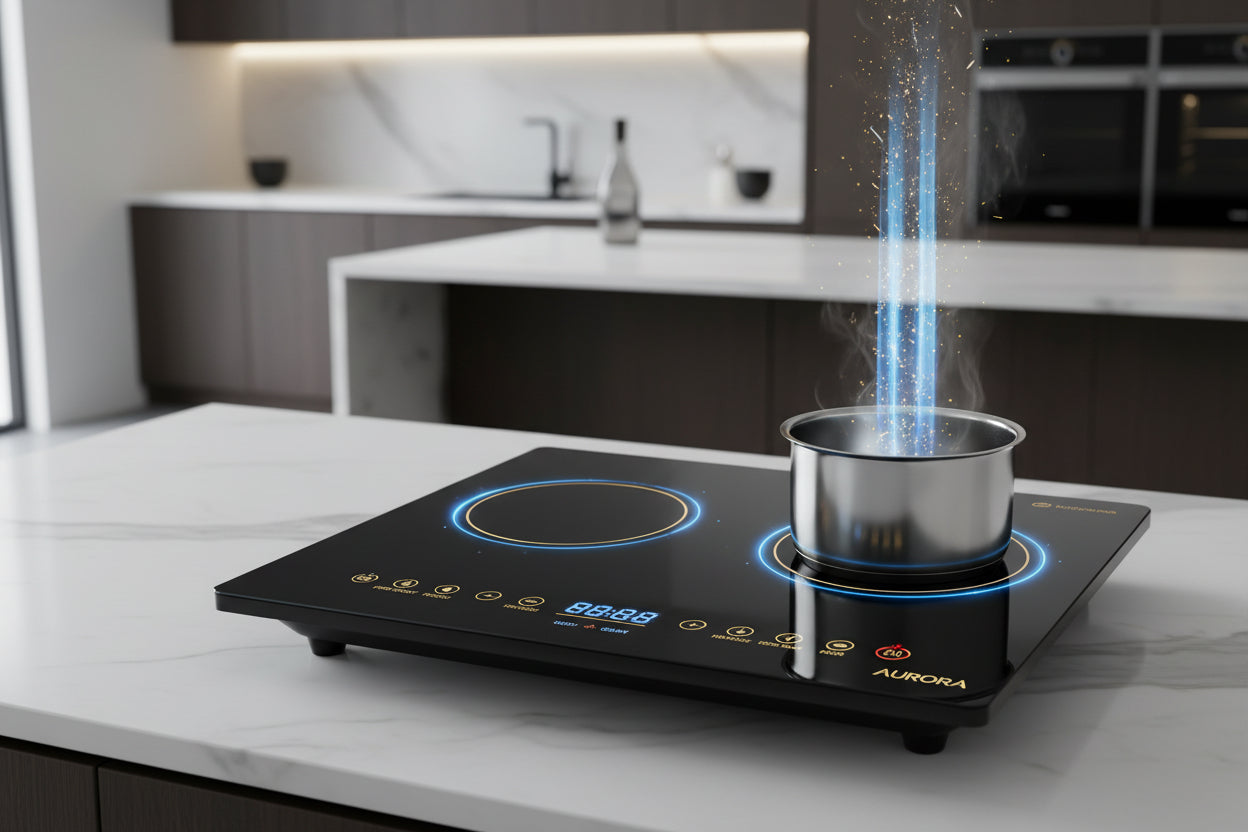 Orbit Digital Induction Cooker - 200Fast-Heating 2000W Induction Cooker – Energy Efficient Touch Control Glass Stove0w