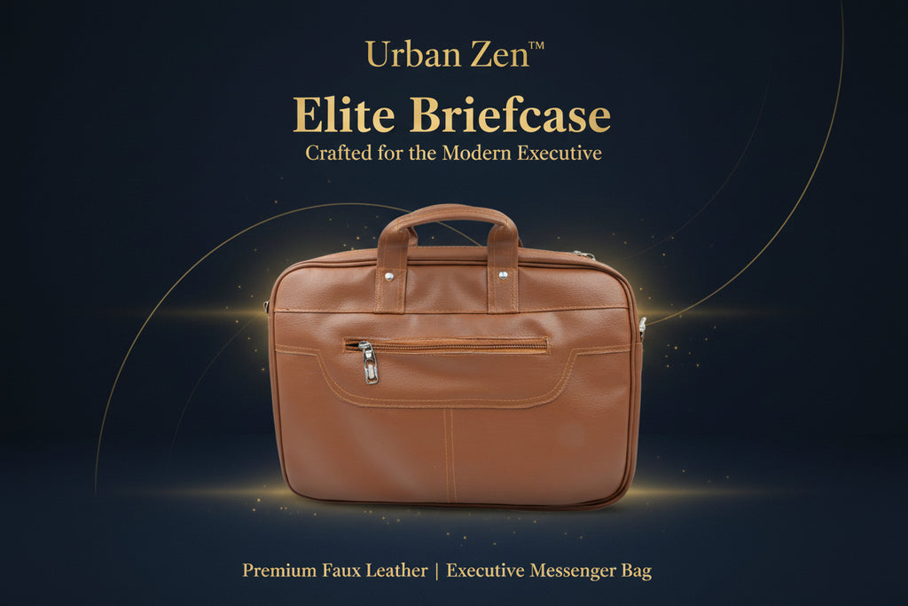12573 Multipurpose Bag Shoulder Side Bag Office Laptop Faux Leather Executive Formal Laptop  Macbook Messenger  Office  Travel  Business  Shoulder  Hand  Sling Bag For Men Women With Multiple Compartments